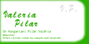 valeria pilar business card